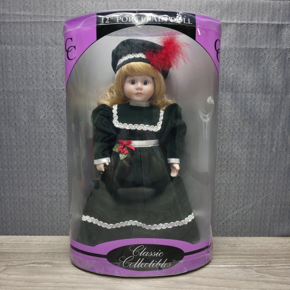 Classic Collectibles 12" Porcelain Doll by Emrad *Sealed* Hard To Find